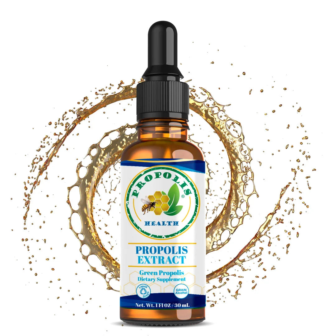 Bee Propolis Extract - Natural Immune Support & Sore Throat Relief - Hight Concentrate Antioxidants - Pure Bee Propolis - Immunity Shot