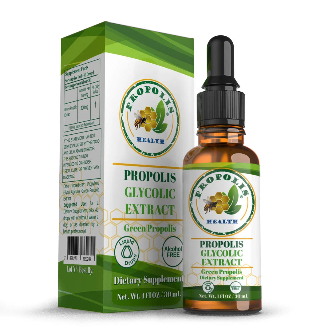 Green Propolis Extract Liquid | Brazilian Bee Propolis Extract | 30 Days Supply | Alcohol-Free | Bee Propolis Liquid | Immune Support | Immunity Shots