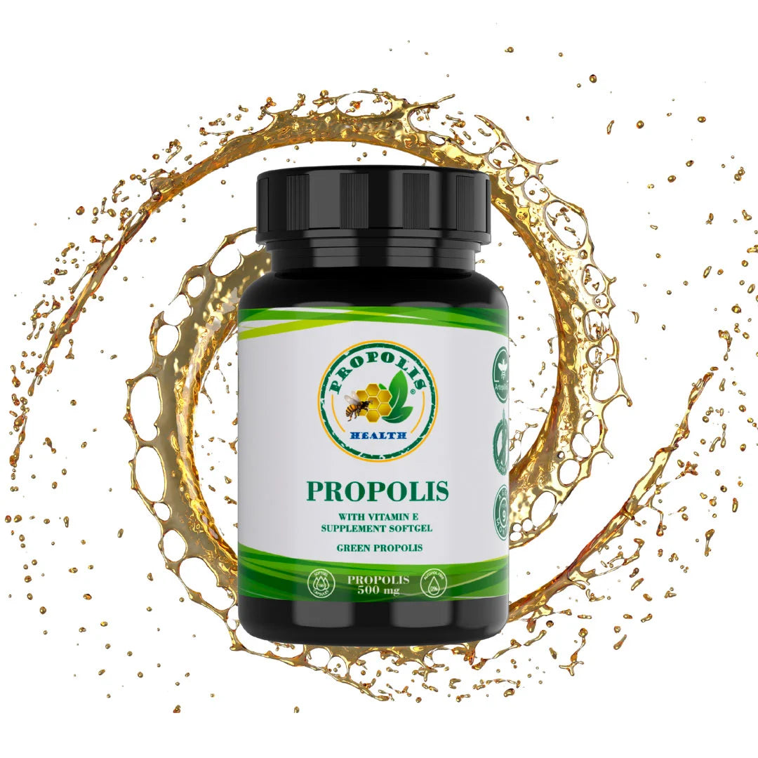 Bee Propolis Softgel 1000mg Daily - Brazilian Bee Propolis Extract - Immune Booster  - All Natural Allergy Supplement - Antioxidant -50 Days Supply