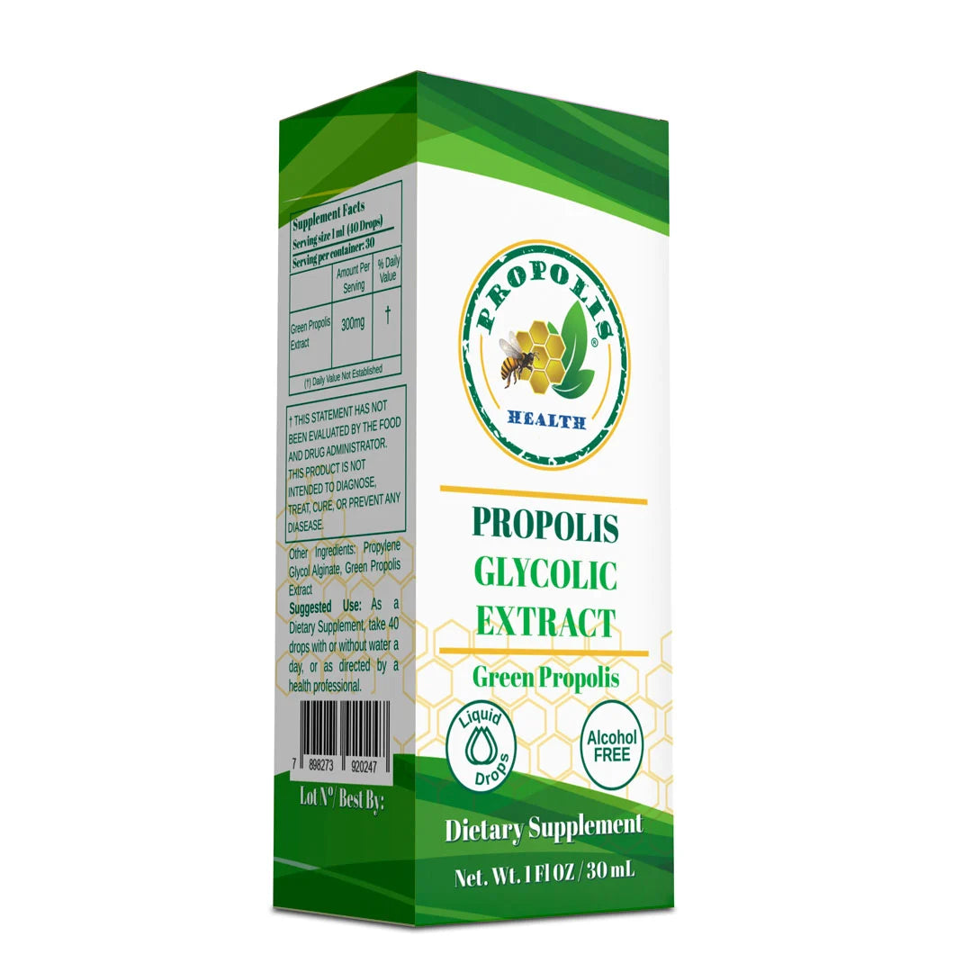 Green Propolis Extract Liquid | Brazilian Bee Propolis Extract | 30 Days Supply | Alcohol-Free | Bee Propolis Liquid | Immune Support | Immunity Shots
