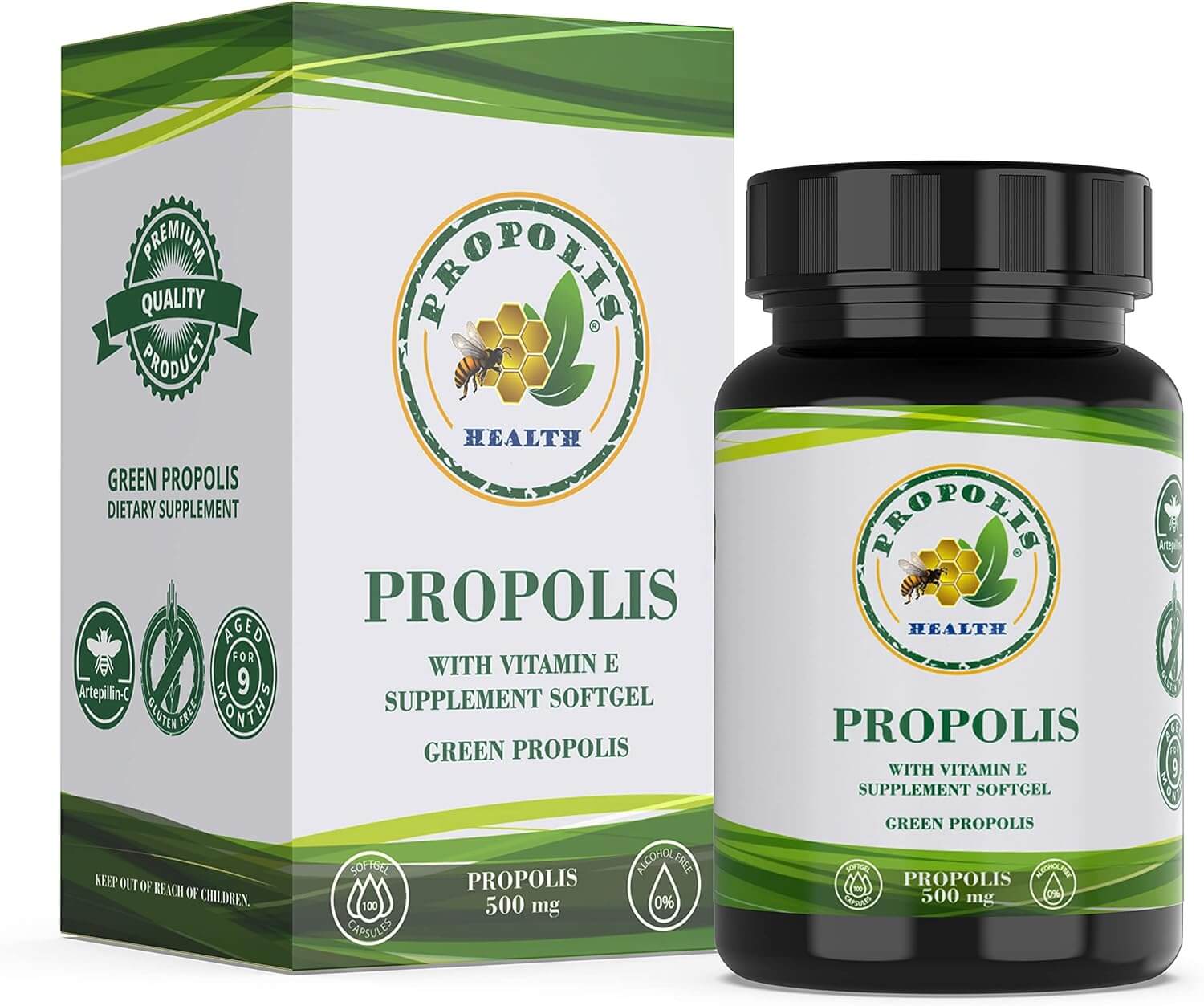 bee propolis capsules 500mg capsules softgel 