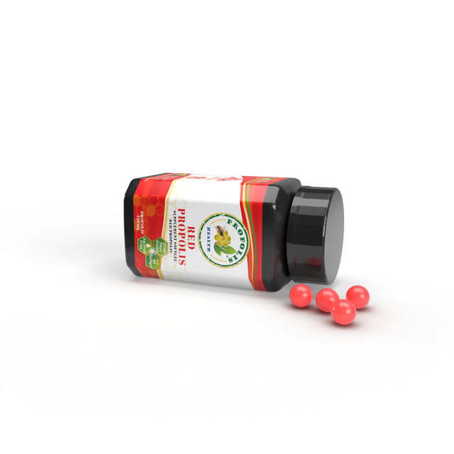 Red Propolis Softgel Capsules – 90 Count | 45-Day Supply | Premium Red Bee Extract Supplement
