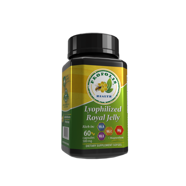 Royal Jelly Supplement - High Potency 15mg 10-HDA, 300mg Magnesium - Enhance Brain Health & Energy