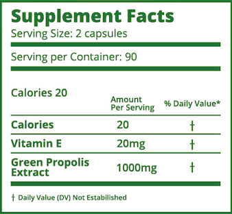 Longevity 180 capsules Supplement Facts 