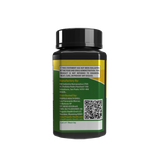 Royal jelly capsules back label: manufacturer and distributor Propolis Health, made in Brazil, QR code